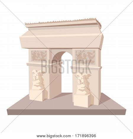 Triumphal arch icon. Cartoon illustration of triumphal arch vector icon for web