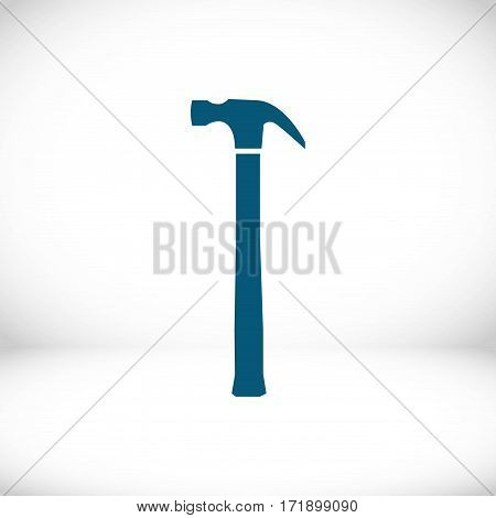 hammer icon stock vector illustration flat design