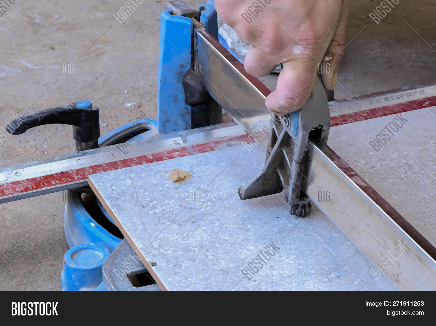 Cutting Ceramic Tile. Image & Photo (Free Trial) Bigstock