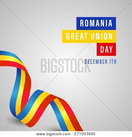Romania Great Union Day Vector Template Design Illustration
