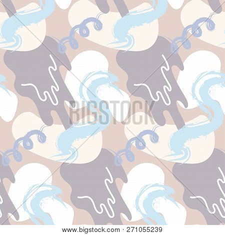 Collage With Creative Universal Background. Abstract Artistic Header Background. Seamless Pattern. M