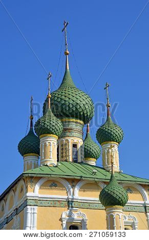 Domes Of The Church Of St John The Baptist (ioanna Predtechi) In Uglich