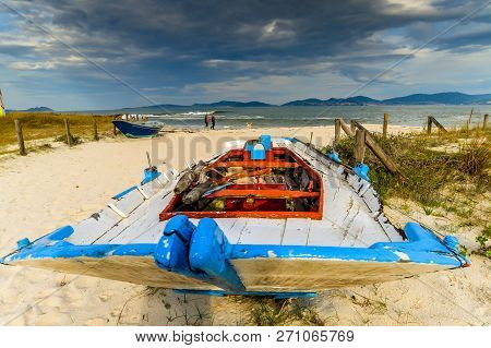 Colorful Boats On The Beach