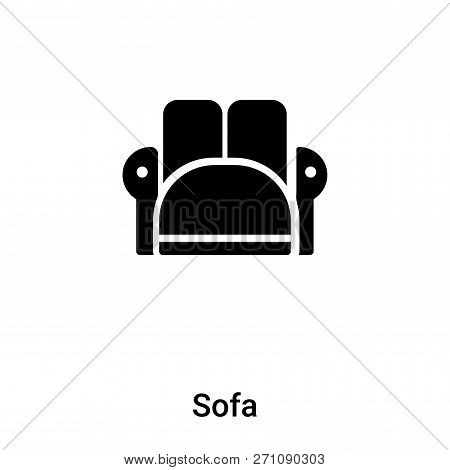 Sofa Icon In Trendy Design Style. Sofa Icon Isolated On White Background. Sofa Vector Icon Simple An