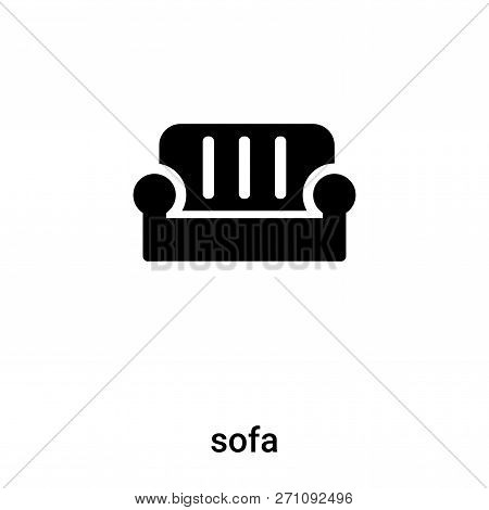 Sofa Icon In Trendy Design Style. Sofa Icon Isolated On White Background. Sofa Vector Icon Simple An