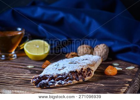 Oriental Recipe. Dessert With Dried Fruits, Lemon And Honey