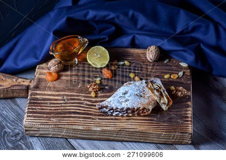 Caucasian Cuisine. Dessert With Nuts And Honey.
