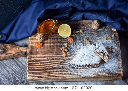 Caucasian Cuisine. Dessert With Nuts And Honey.