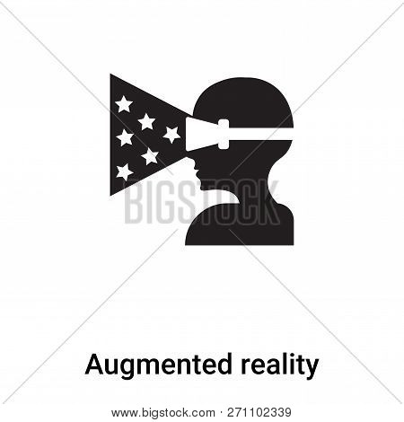 Augmented Reality Icon In Trendy Design Style. Augmented Reality Icon Isolated On White Background. 