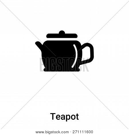 Teapot Icon In Trendy Design Style. Teapot Icon Isolated On White Background. Teapot Vector Icon Sim