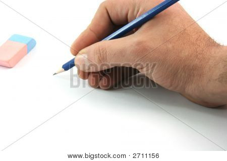 지우개를 쓰기
