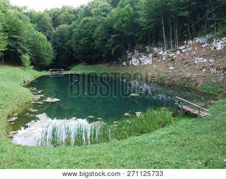 Schmits Lake Or Green Lake Near Ogulin