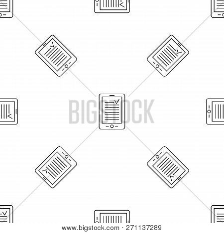 Reading Device Pattern Seamless Vector Repeat Geometric For Any Web Design