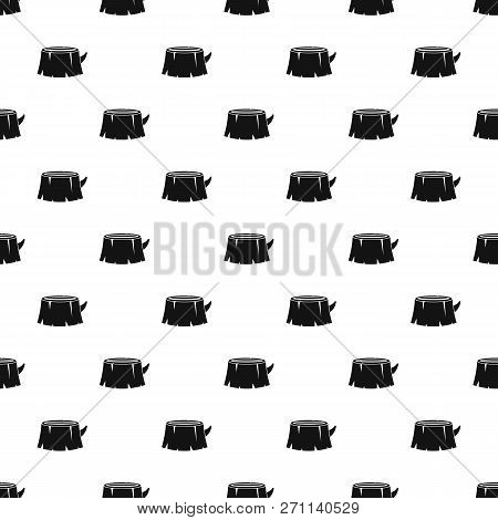 Old Tree Stump Pattern Seamless Vector Repeat Geometric For Any Web Design
