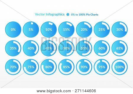 Percentage Vector Infographic Icons. 0 5 10 15 20 25 30 35 40 45 50 55 60 65 70 75 80 85 90 95 100 P