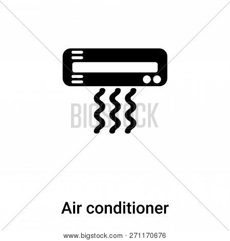 Air Conditioner Icon In Trendy Design Style. Air Conditioner Icon Isolated On White Background. Air 
