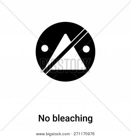 No Bleaching Icon In Trendy Design Style. No Bleaching Icon Isolated On White Background. No Bleachi