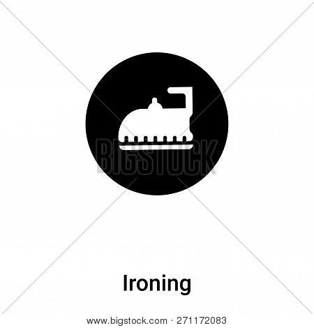Ironing Icon In Trendy Design Style. Ironing Icon Isolated On White Background. Ironing Vector Icon 