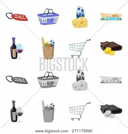Vector Illustration Of Food And Drink Icon. Set Of Food And Store Stock Vector Illustration.