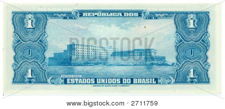 1 Cruzeiro Bill z Brazílie