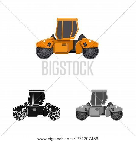 Isolated Object Of Build And Construction Icon. Set Of Build And Machinery Vector Icon For Stock.