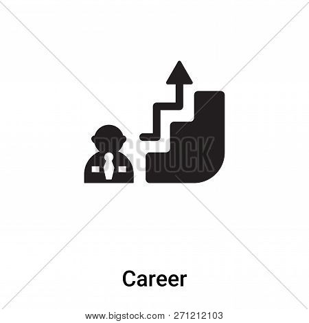 Career Icon In Trendy Design Style. Career Icon Isolated On White Background. Career Vector Icon Sim