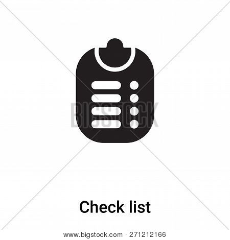 Check List Icon In Trendy Design Style. Check List Icon Isolated On White Background. Check List Vec