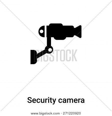 Security Camera Icon In Trendy Design Style. Security Camera Icon Isolated On White Background. Secu