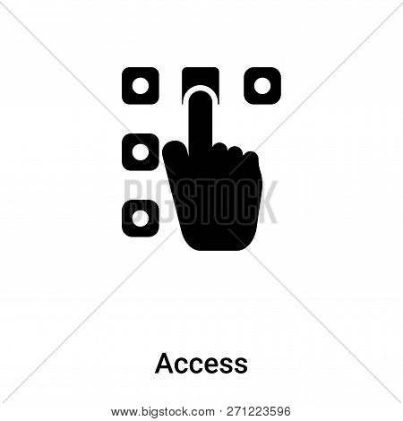 Access Icon In Trendy Design Style. Access Icon Isolated On White Background. Access Vector Icon Sim