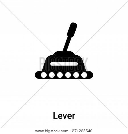 Lever Icon In Trendy Design Style. Lever Icon Isolated On White Background. Lever Vector Icon Simple