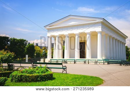 Theseus Temple Building At Volksgarten Park In Vienna, Austria.
