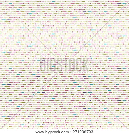 Sketchy Line Dot Marks Seamless Vector Pattern
