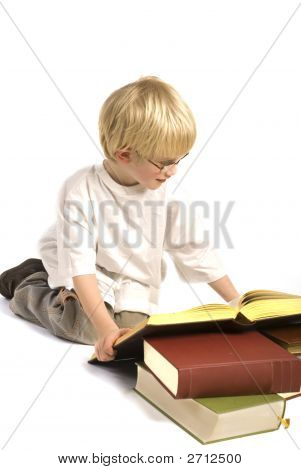Børn læser bøger