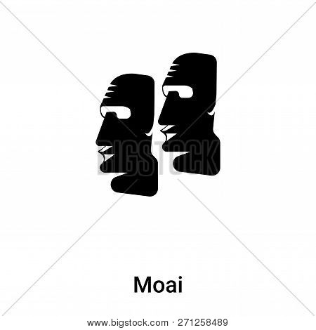 Moai Icon In Trendy Design Style. Moai Icon Isolated On White Background. Moai Vector Icon Simple An