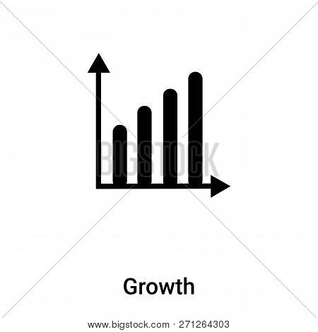 Growth Icon In Trendy Design Style. Growth Icon Isolated On White Background. Growth Vector Icon Sim