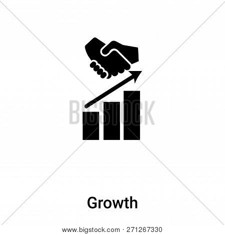 Growth Icon In Trendy Design Style. Growth Icon Isolated On White Background. Growth Vector Icon Sim
