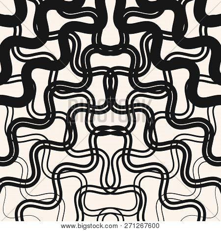 Abstract Geometric Pattern With Fading Diagonal Wavy Lines, Halftone Stripes. Optical Art Texture. T