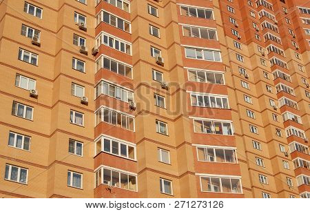Facade Of A New Multi-storey Residential Buildings