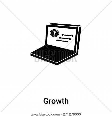 Growth Icon In Trendy Design Style. Growth Icon Isolated On White Background. Growth Vector Icon Sim