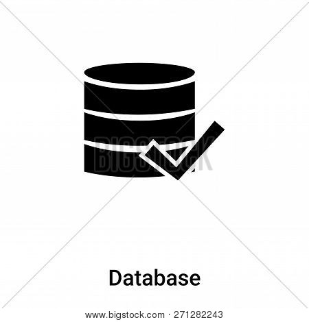 Database Icon In Trendy Design Style. Database Icon Isolated On White Background. Database Vector Ic