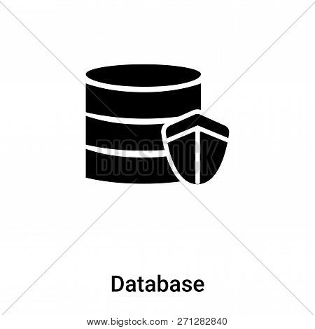 Database Icon In Trendy Design Style. Database Icon Isolated On White Background. Database Vector Ic
