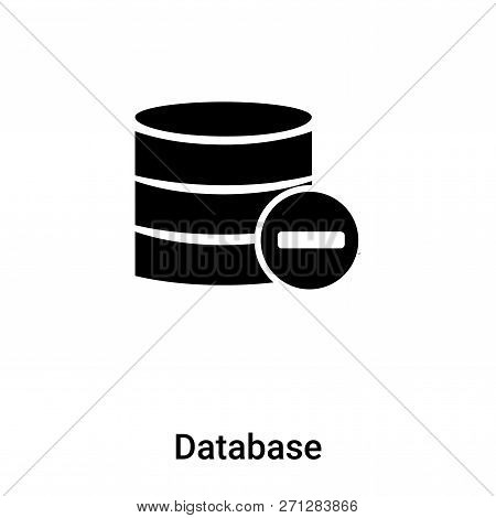 Database Icon In Trendy Design Style. Database Icon Isolated On White Background. Database Vector Ic