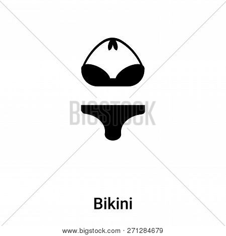 Bikini Icon In Trendy Design Style. Bikini Icon Isolated On White Background. Bikini Vector Icon Sim