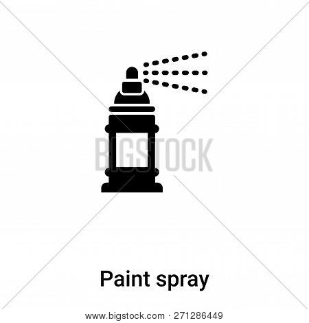 Paint Spray Icon In Trendy Design Style. Paint Spray Icon Isolated On White Background. Paint Spray 