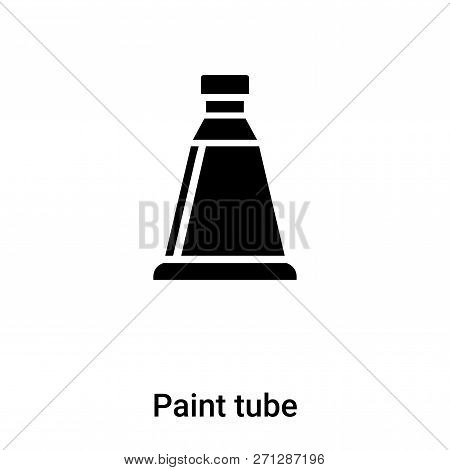 Paint Tube Icon In Trendy Design Style. Paint Tube Icon Isolated On White Background. Paint Tube Vec