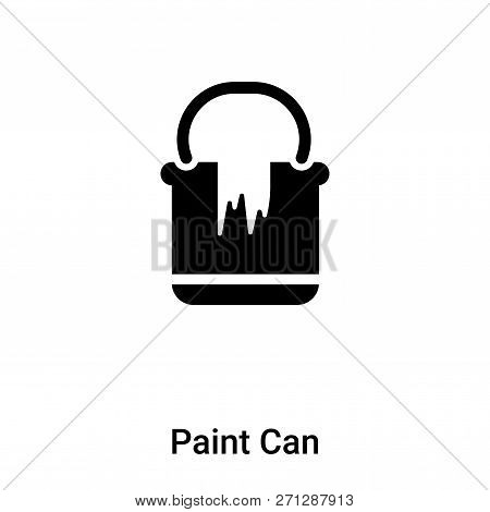 Paint Can Icon In Trendy Design Style. Paint Can Icon Isolated On White Background. Paint Can Vector