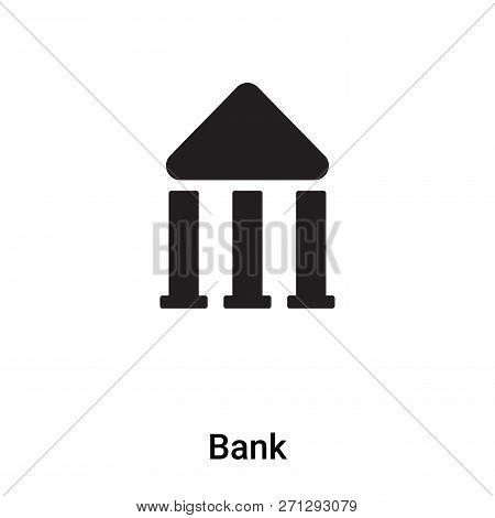 Bank Symbol Icon In Trendy Design Style. Bank Symbol Icon Isolated On White Background. Bank Symbol 