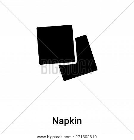 Napkin Icon In Trendy Design Style. Napkin Icon Isolated On White Background. Napkin Vector Icon Sim