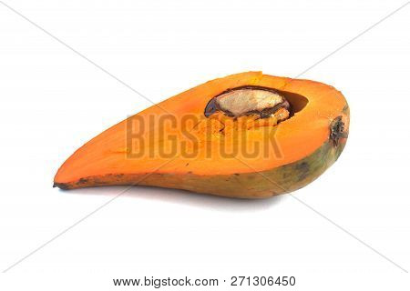 Canistel, Or Egg Fruit Is The Common Name Of This Fruit Isolate On White