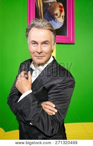Montreal, Canada - September 23, 2018: Franck Dubosc, Actor, Comedian And Stand-up Artist. Wax Museu